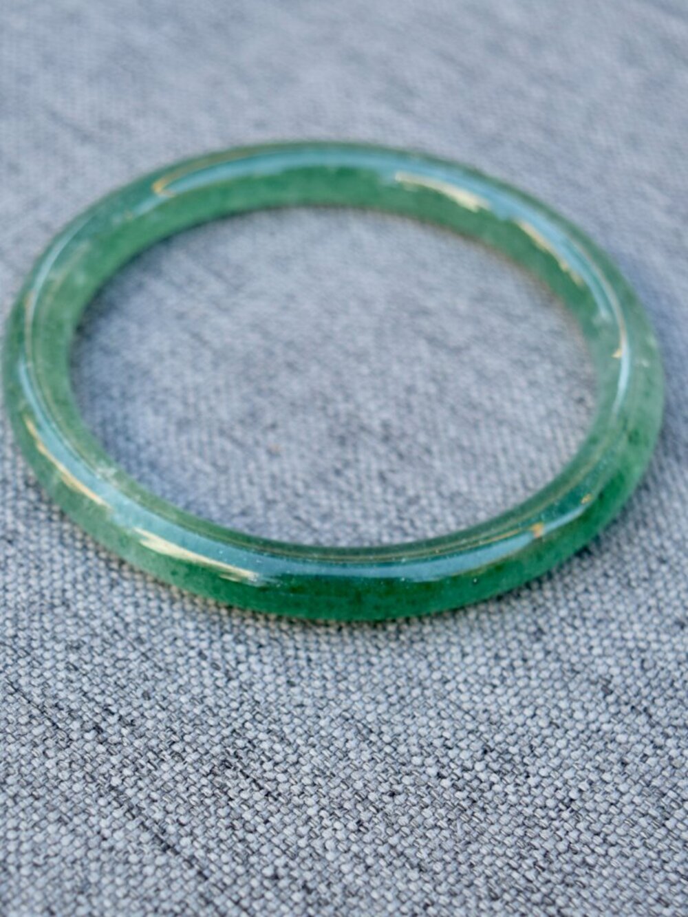 60.3 mm Green Strawberry Quartz Bangle Bracelet